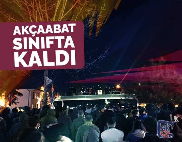 Akçaabat sınıfta kaldı