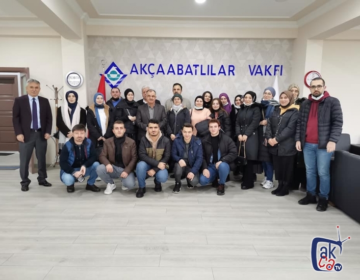 Akçaabatlılar Vakfı öğrencilerle buluştu