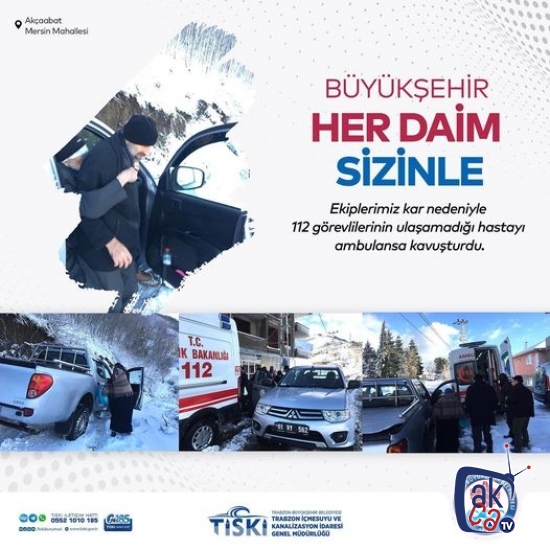 Hastayı Tiski Ambulansa yetiştirdi