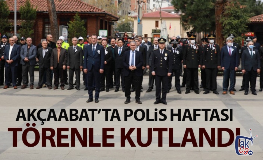 Akçaabat'ta polis haftası kutlandı