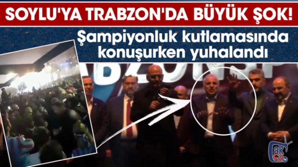 Trabzon’da Soylu’yu taraftarlar yuhaladı