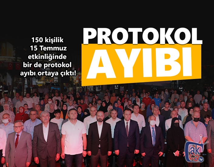 Protokol ayıbı!