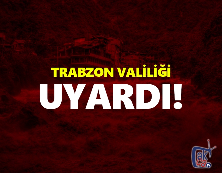 Sel uyarısı!