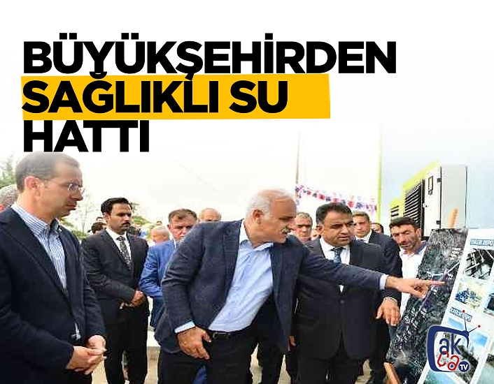 Büyükşehirden sağlıklı içme suyu