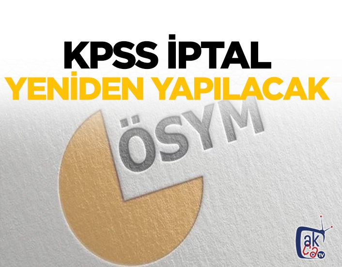 KPSS iptal edildi