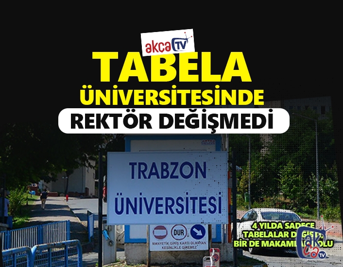 Tabela üniversitesinde rektör değişmedi!