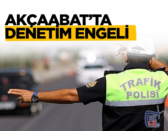 Trafikte denetime takkıldılar...