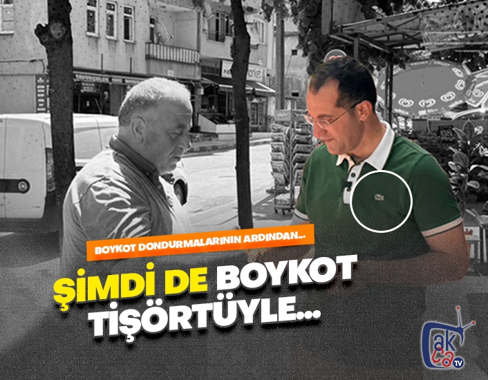 Şimdi de boykot tişörtüyle!