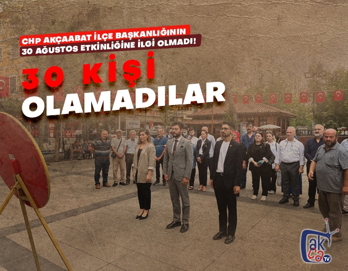 30 kişi olamadılar!