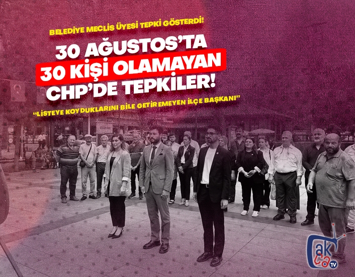 30 kişi olamayan CHP'de tepkiler!