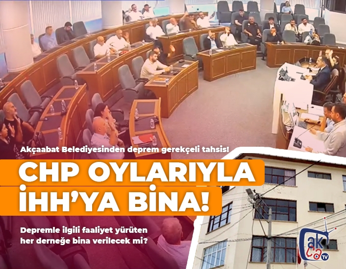 CHP oylarıyla İHH'ya bina!