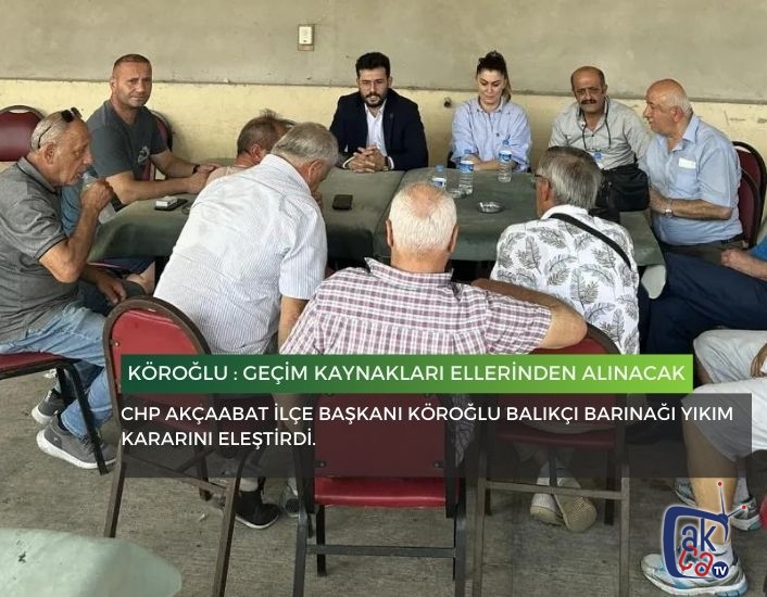 Emre Şahin Köroğlu : Geçim kaynakları ellerinden alınacak