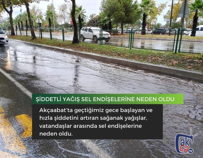 Şiddetli yağış sel endişelerine neden oldu