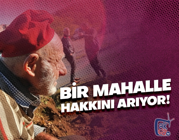 Bir mahalle hakkını arıyor!