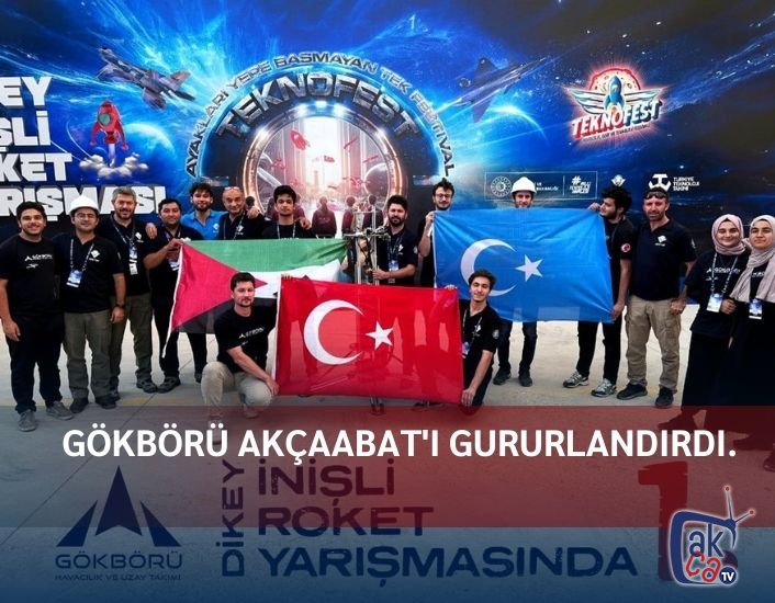 GÖKBÖRÜ AKÇAABAT'I GURURLANDIRDI.