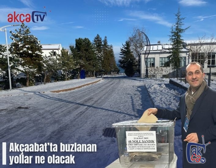 Akçaabat’ta buzlanan  yollar ne olacak