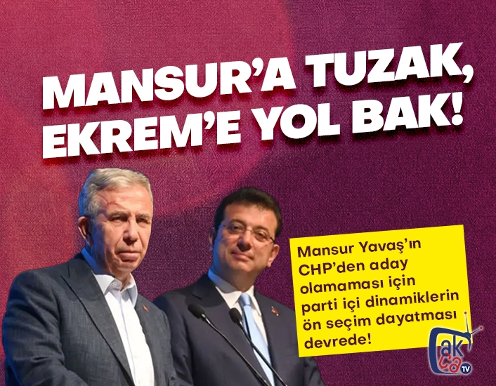 Mansur'a tuzak, Ekrem'e yol bak!