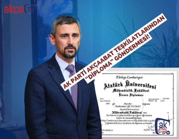 AK Parti Akçaabat Teşkilatlarından “Diploma” Göndermesi!