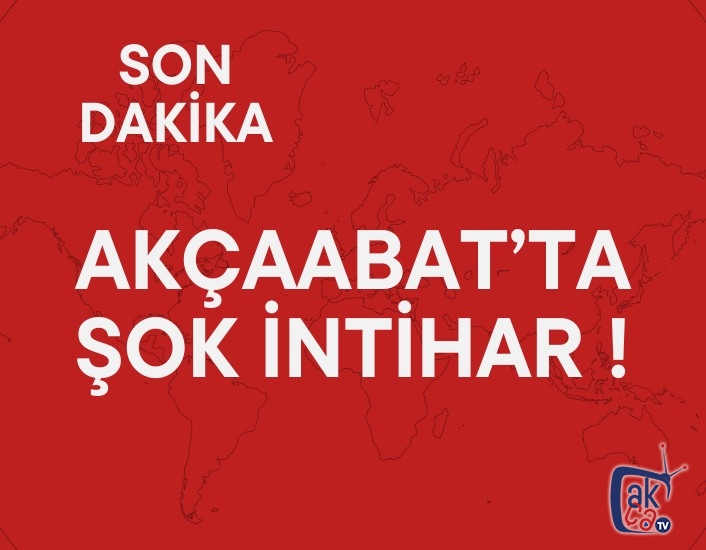 Akçaabat'ta şok intihar !