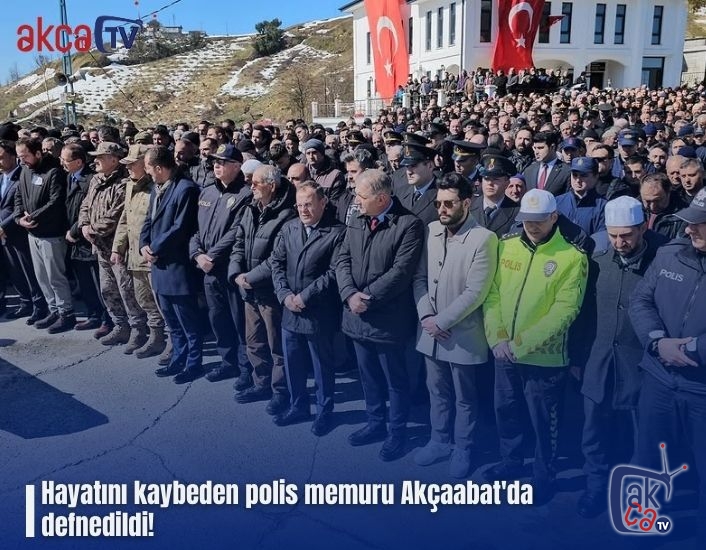 Hayatını kaybeden polis memuru Akçaabat'da  defnedildi!