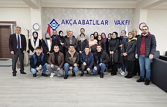 Akçaabatlılar Vakfı öğrencilerle buluştu