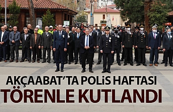 Akçaabat'ta polis haftası kutlandı