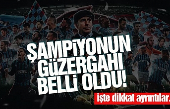 Şampiyonun güzergahı belli oldu