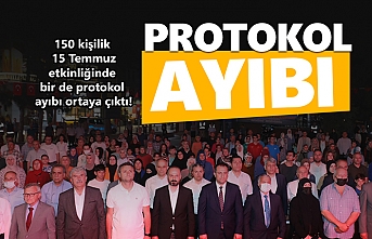 Protokol ayıbı!