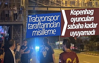 Kopenhag takımının Akçaabat'ta kaldığı otel taraftar akınına uğradı.