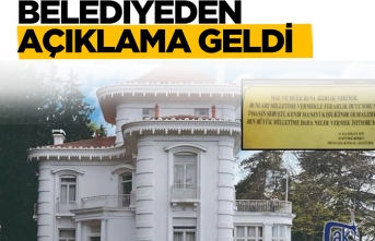 Belediyeden açıklama geldi...