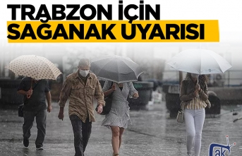 Trabzon ve çevresine şiddetli yağış uyarısı