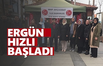 Akçaabat İlçe Başkanlığı görevine gelen Özcan Ergün dur durak bilmiyor.