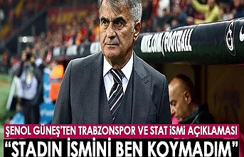 Şenol Güneş’ten Akyazı Stadı ve Trabzonspor açıklaması geldi.