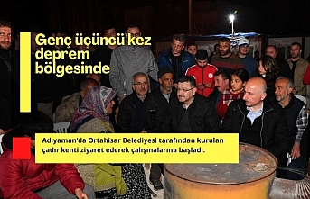 Başkan Genç üçüncü kez deprem bölgesinde