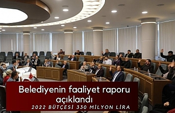 Belediye faaliyet raporu açıklandı.