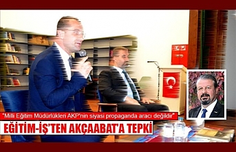 Özlü, “Milli Eğitim Müdürlükleri AKP'nin siyasi propaganda aracı değildir” dedi.