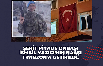 Şehidimiz Trabzon'a geldi