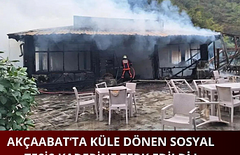 Akçaabat'ta küle dönen sosyal tesis kaderine terk edildi!