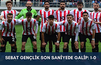 Sebat Gençlik son saniyede galip : 1-0