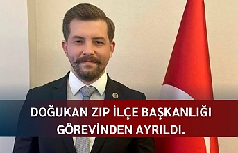 MHP'de Şok ! Doğukan Zıp İlçe Başkanlığı görevinden ayrıldı.