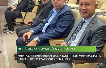 MHP İl Başkanı Ayar görevden alındı