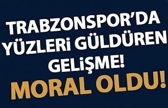 Trabzonspor'da yüzleri güldüren gelişme!