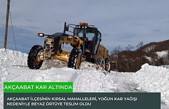 Akçaabat Kırsalı Kar Altında