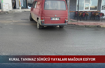 Kural tanımaz sürücü yayaları mağdur ediyor