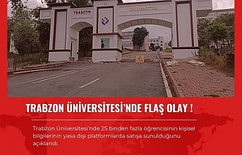 Trabzon Üniversitesi'nde flaş olay !