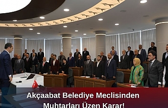 Akçaabat Belediye Meclisinden Muhtarları Üzen Karar!