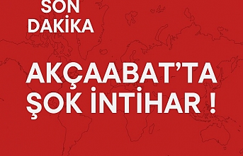 Akçaabat'ta şok intihar !