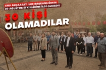 30 kişi olamadılar!