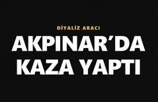 Diyaliz aracı kaza yaptı