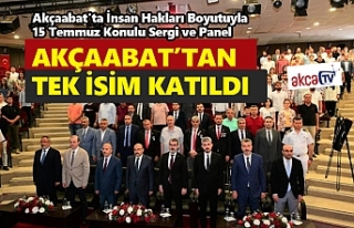 Akçaabat'ta İnsan Hakları Boyutuyla 15 Temmuz...